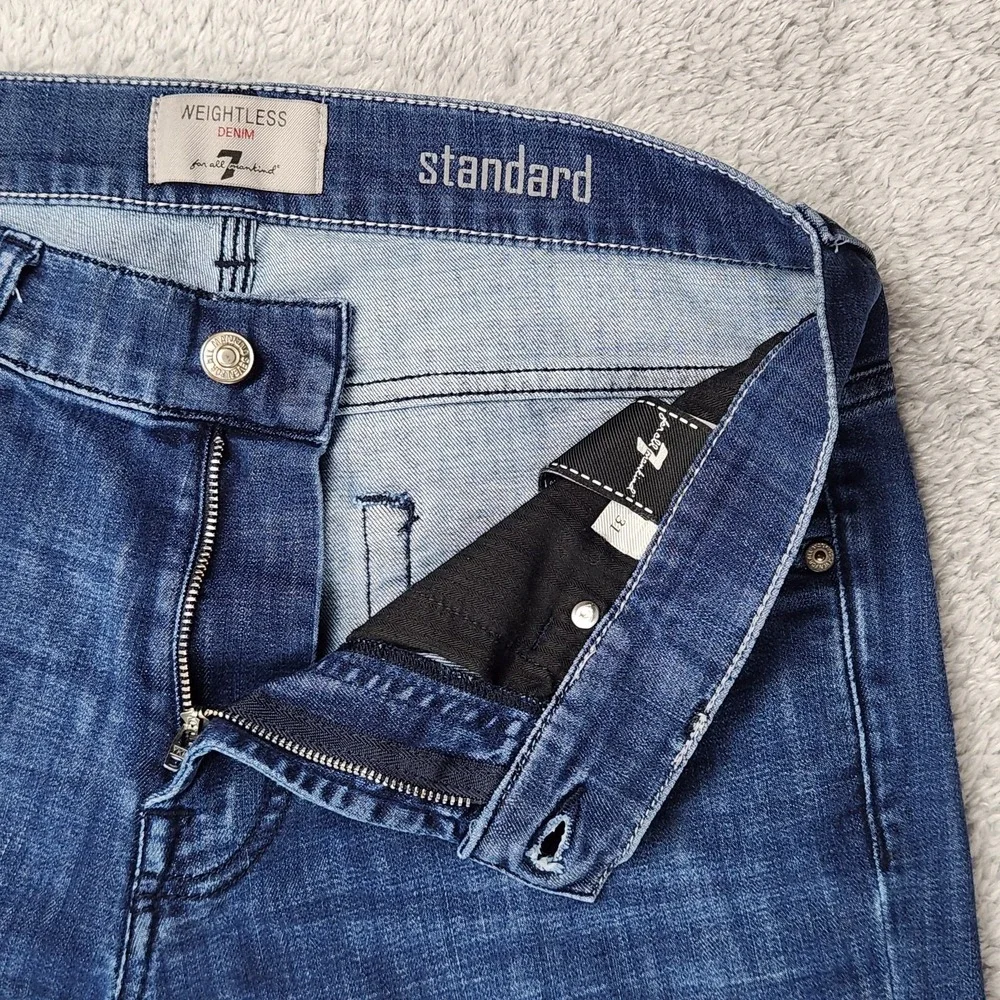 7 For All Mankind Jeans Mens 31 Standard Weightless Denim Straight Leg Pants
